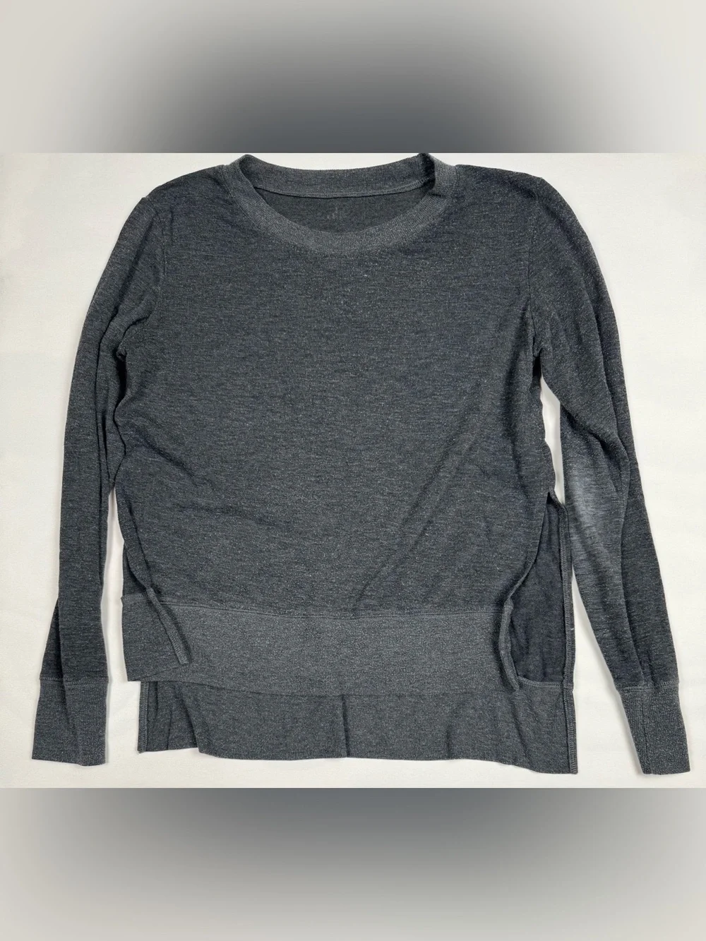 Alo Yoga Glimpse Crewneck Pullover Sweatshirt Gray Women’s L